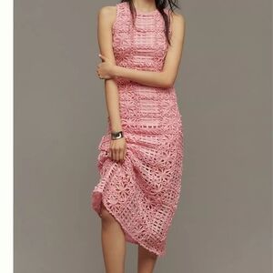 Endless Rose Sleeveless Textured Midi Dress